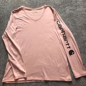 Pink Long Sleeve Carhartt Shirt